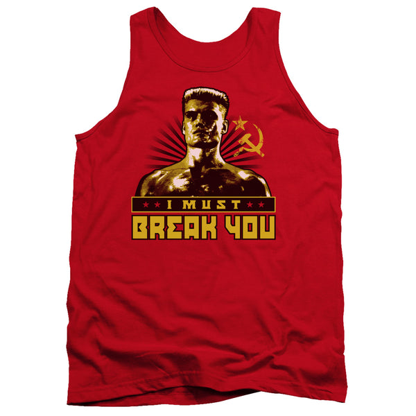 Rocky IV - I Must Break You Adult Tank Top
