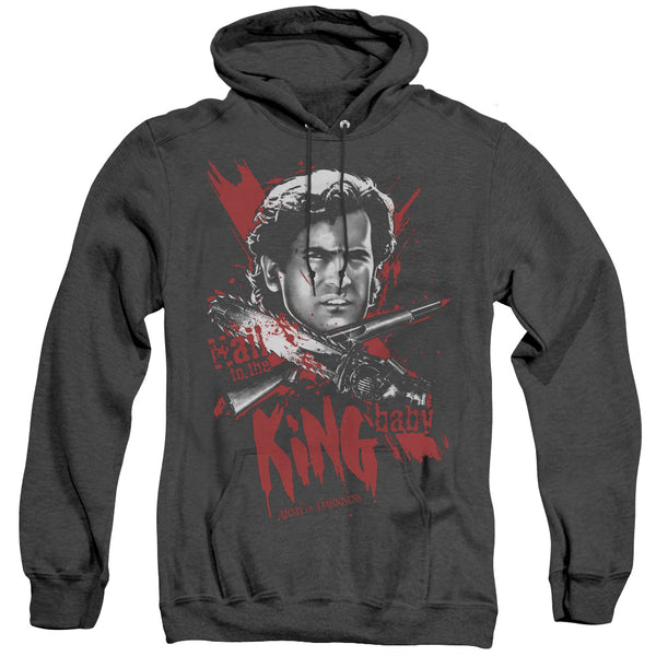 Army Of Darkness - Hail To The King Adult Heather Hoodie