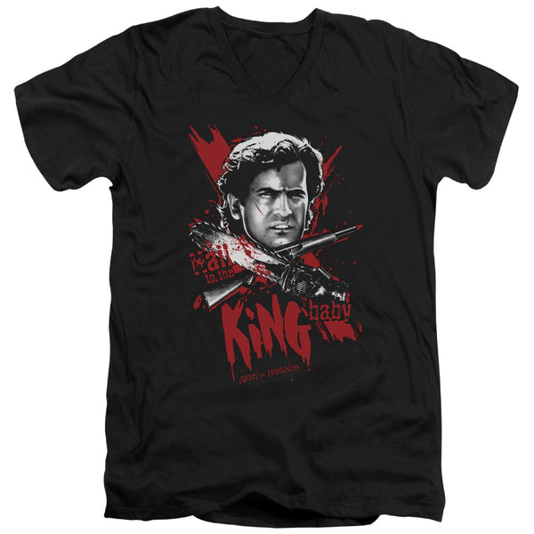 Army Of Darkness - Hail To The King Adult Slim Fit V Neck Cotton