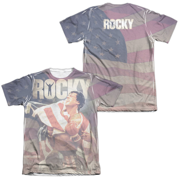 Rocky - American Dreams (Front - Back Print) Adult Regular Fit Short Sleeve 65 - 35 Poly - Cotton