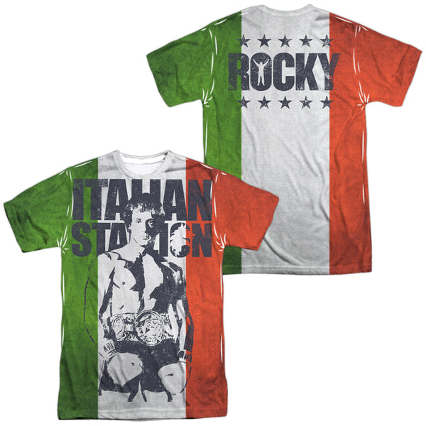 Rocky - Stallion (Front - Back Print) Adult Regular Fit Short Sleeve 100% Poly