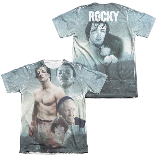 Rocky - Montage (Front - Back Print) Adult Regular Fit Short Sleeve 65 - 35 Poly - Cotton