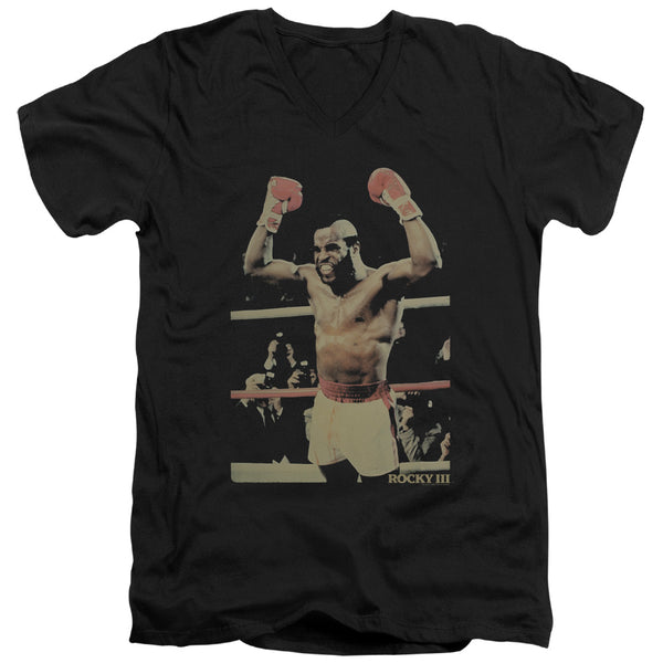 Rocky III - Clubber Adult Slim Fit V Neck Cotton