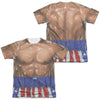 Rocky - Apollo Costume (Front - Back Print) Adult Regular Fit Short Sleeve 65 - 35 Poly - Cotton