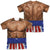 Rocky - Apollo Costume (Front - Back Print) Adult Regular Fit Short Sleeve 100% Poly