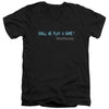Wargames - Shall We Adult Slim Fit V Neck Cotton