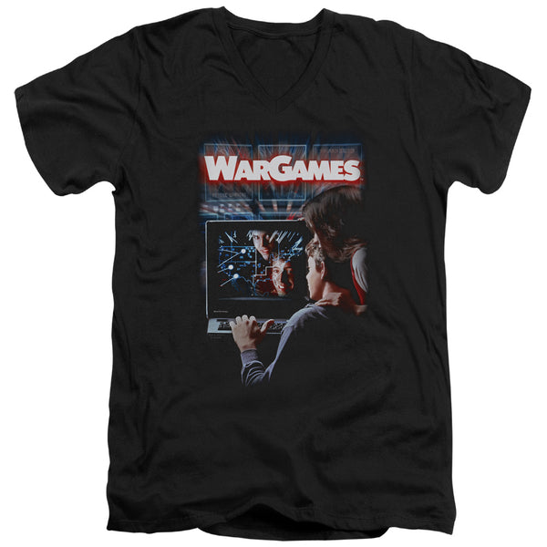 Wargames - Poster Adult Slim Fit V Neck Cotton