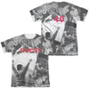 Rocky - 40Th Anniversay Collage (Front - Back Print) Adult Regular Fit Short Sleeve 65 - 35 Poly - Cotton