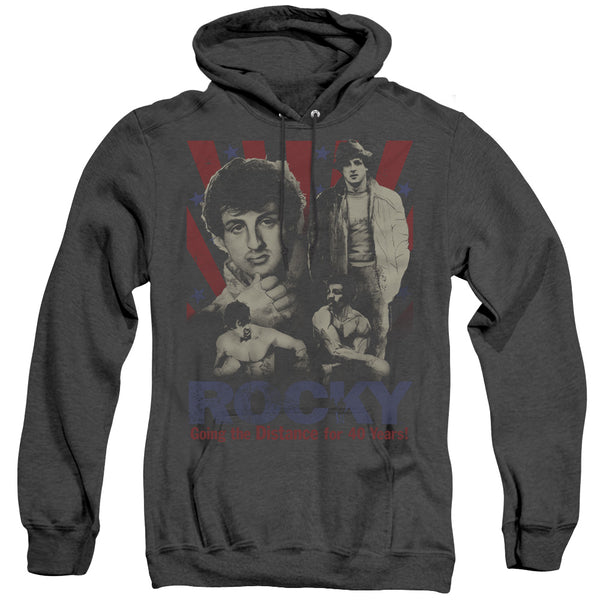 Rocky - Going The Distance Adult Heather Hoodie