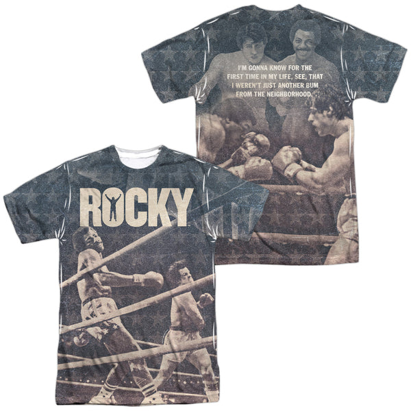 Rocky - Battle (Front - Back Print) Adult Regular Fit Short Sleeve 100% Poly
