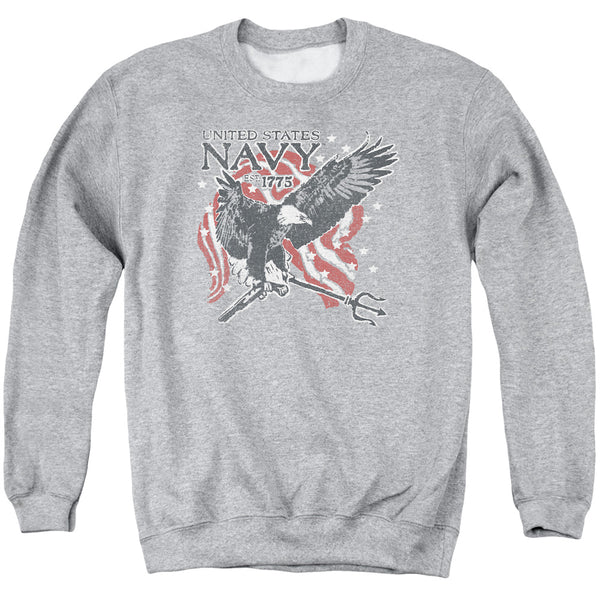 Navy - Trident Adult Crewneck Sweatshirt