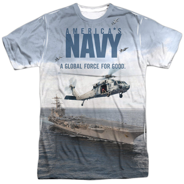 Navy - Over And Under Adult Regular Fit Short Sleeve 100% Poly