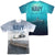 Navy - Over And Under (Front - Back Print) Adult Regular Fit Short Sleeve 100% Poly