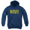 Navy - Logo Youth Hooded Sweatshirt