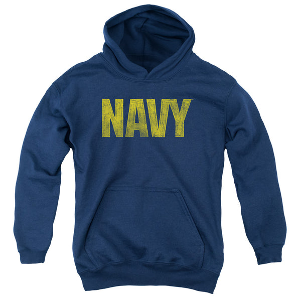 Navy - Logo Youth Hooded Sweatshirt