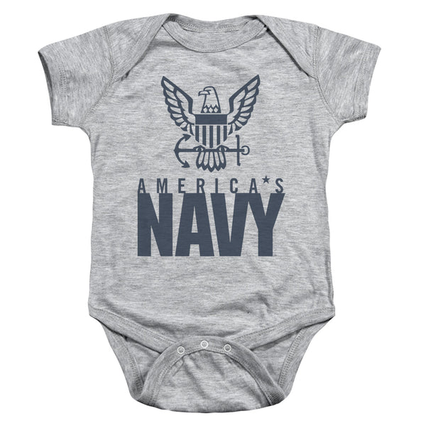 Navy - Eagle Logo Infant Snapsuit