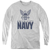 Navy - Eagle Logo L - S Youth