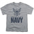 Navy - Eagle Logo Youth Short Sleeve