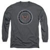 Navy - Rough Emblem Adult Long Sleeve