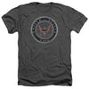 Navy - Rough Emblem Adult Regular Fit Heather Short Sleeve