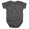 Navy - Rough Emblem Infant Snapsuit