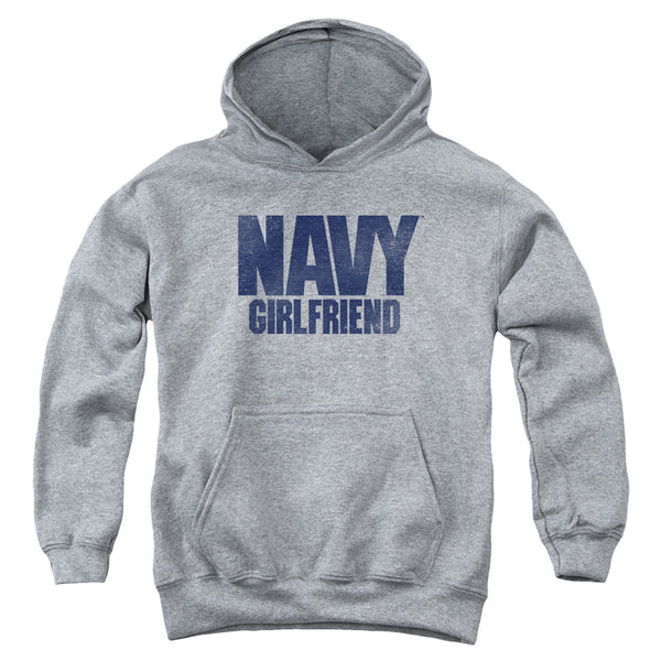 Navy - Girlfriend Youth Hooded Sweatshirt