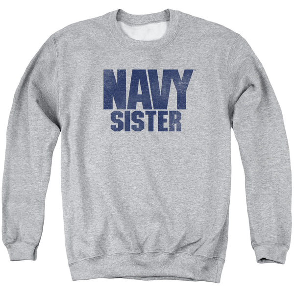 Navy - Sister Adult Crewneck Sweatshirt