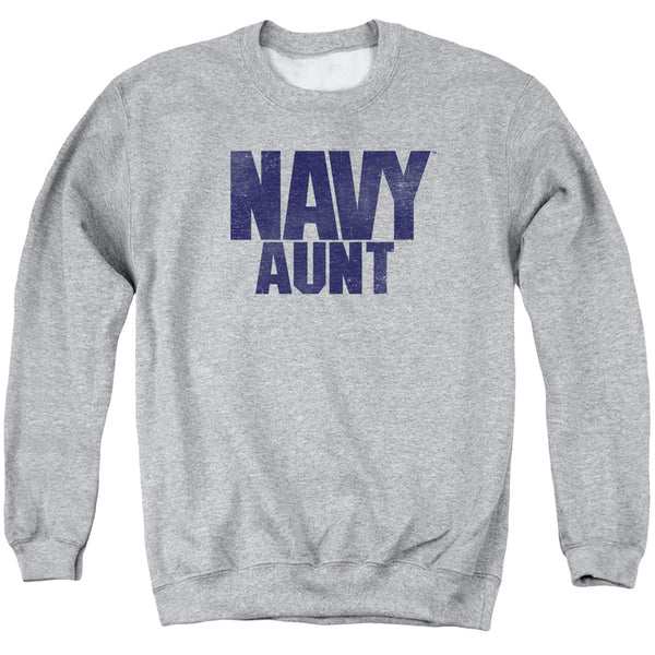 Navy - Aunt Adult Crewneck Sweatshirt