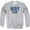 Navy - Navy Dad Adult Crewneck Sweatshirt