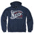 Navy - Stars Adult Pullover Hoodie