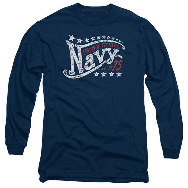 Navy - Stars Adult Long Sleeve