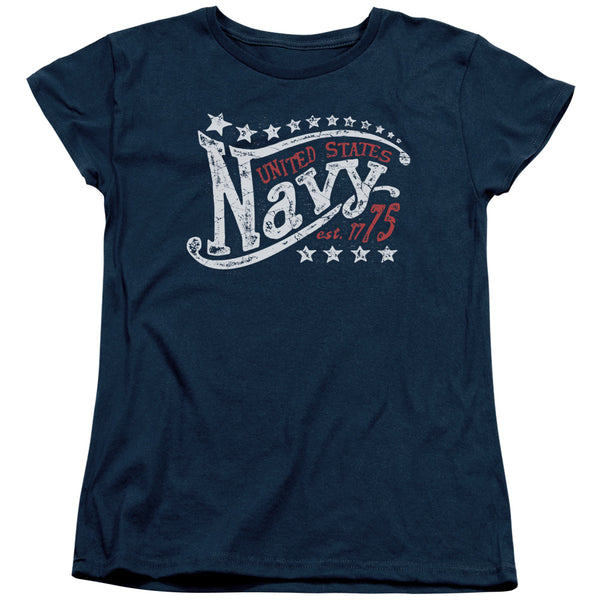 Navy - Stars Women's Short Sleeve