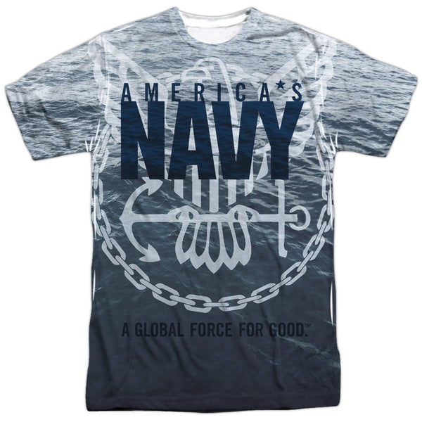 Navy - Force For Good Adult Regular Fit Short Sleeve 100% Poly