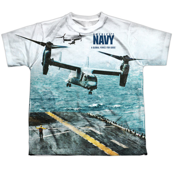 Navy - Osprey Youth Short Sleeve 100% Poly