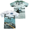 Navy - Osprey (Front - Back Print) Adult Regular Fit Short Sleeve 100% Poly