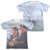 Navy - Long Gaze (Front - Back Print) Adult Regular Fit Short Sleeve 65 - 35 Poly - Cotton