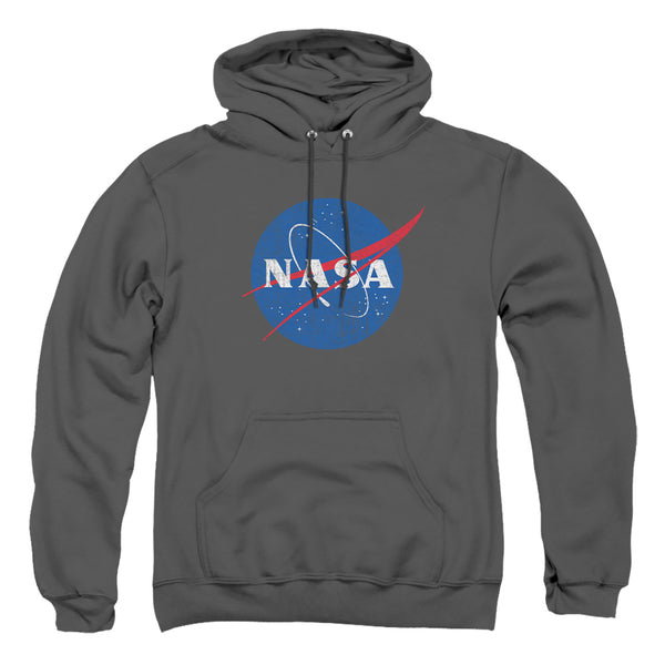Nasa - Meatball Logo Distressed Adult Pullover Hoodie