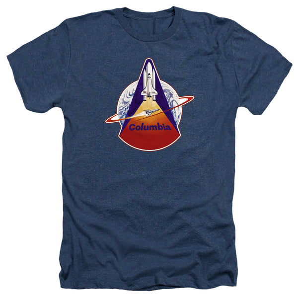 Nasa - Sts 1 Mission Patch Adult Regular Fit Heather Short Sleeve