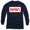 Nasa - Rectagular Worm Logo Adult Long Sleeve
