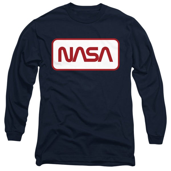Nasa - Rectagular Worm Logo Adult Long Sleeve