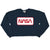 Nasa - Rectagular Worm Logo Crop Sweatshirt