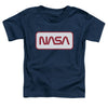 Nasa - Rectagular Worm Logo Toddler Short Sleeve