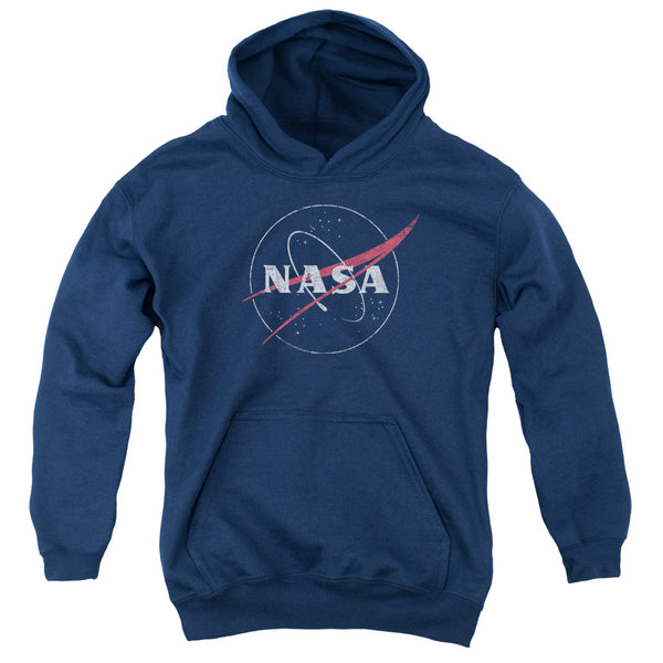 Nasa - Distressed Logo Youth Hooded Sweatshirt