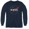 Nasa - Distressed Logo L - S Youth