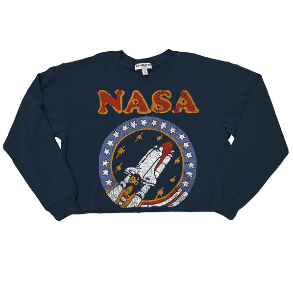 Nasa - Retro Shuttle Crop Sweatshirt