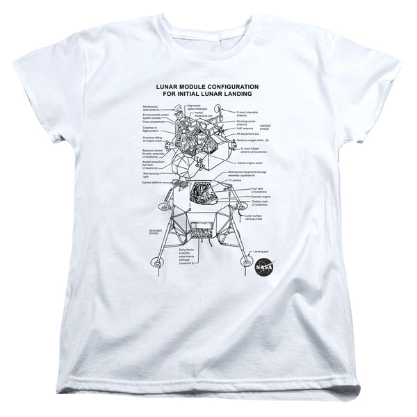 Nasa - Lunar Module Digram Women's Short Sleeve