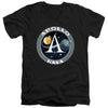 Nasa - Apollo Space Program Patch Adult Slim Fit V Neck Cotton