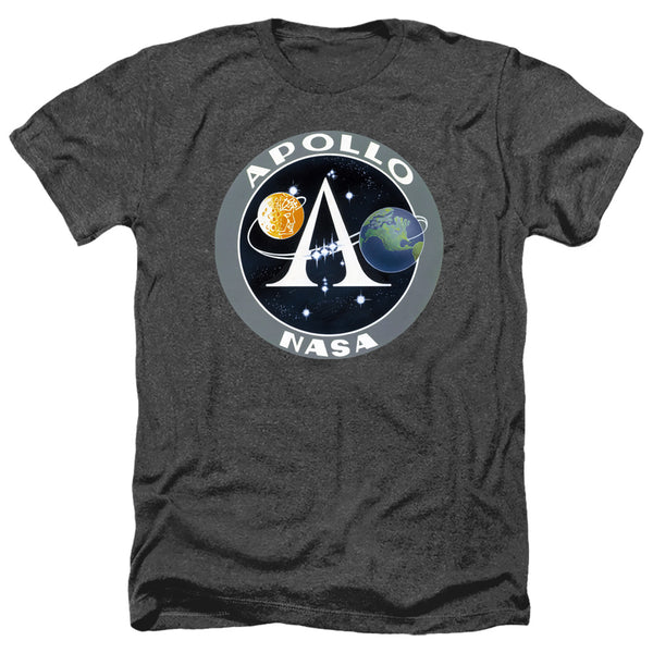 Nasa - Apollo Space Program Patch Adult Regular Fit Heather Short Sleeve