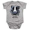 Avatar The Last Airbender - Airbender Blue And Black Kanji Infant Snapsuit
