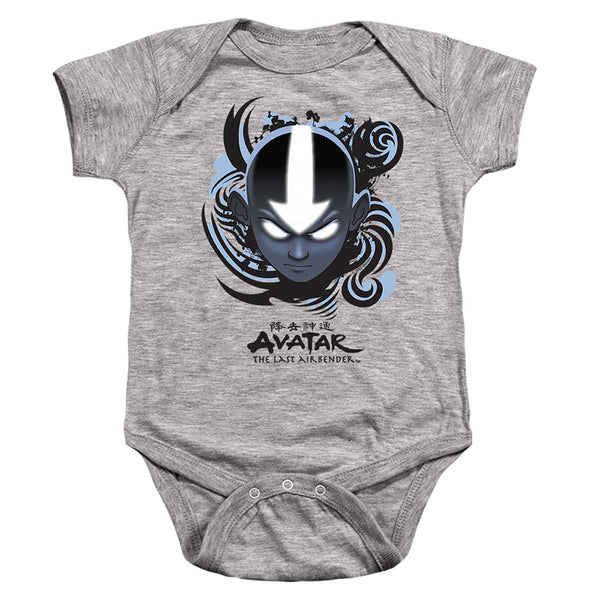 Avatar The Last Airbender - Airbender Blue And Black Kanji Infant Snapsuit